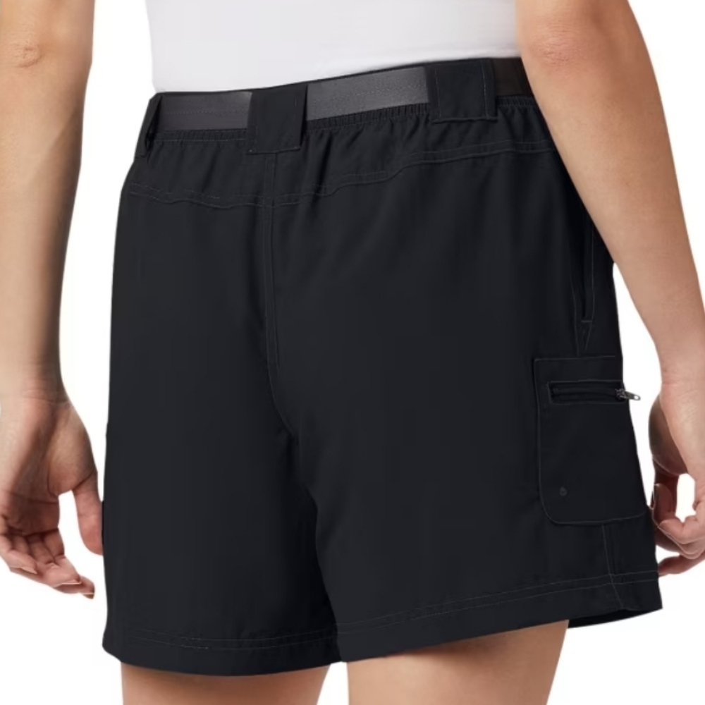 New Columbia Sandy River Cargo Shorts Womens XS Black Adjustable Waist Active - Picture 2 of 8